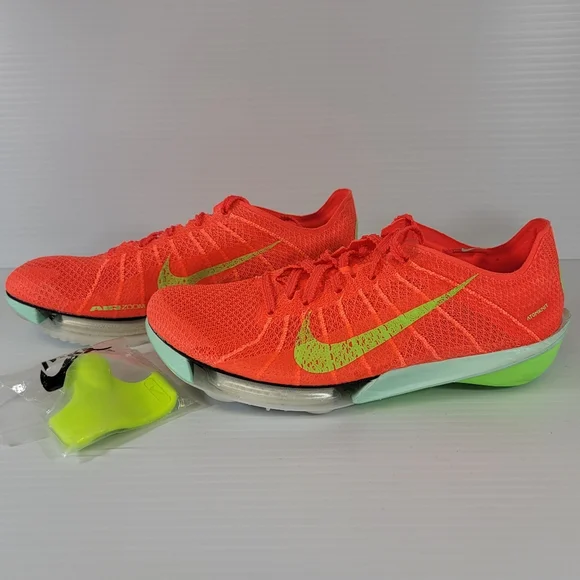 Nike Air Zoom Victory 2 Bright Crimson Lime FD8411 600 Track Spikes Shoes